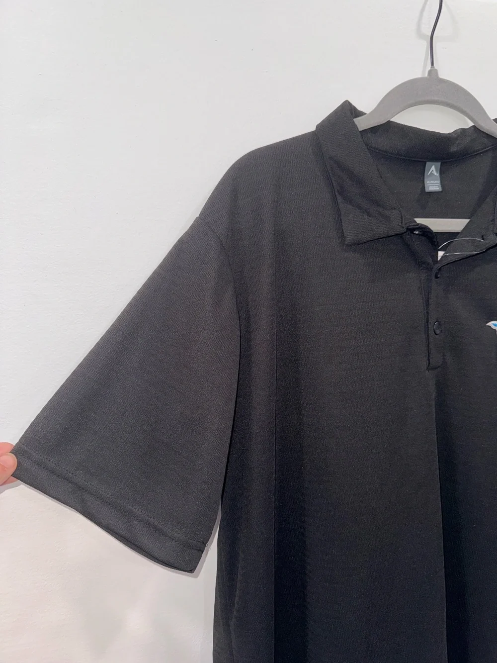 Detroit Lions Antigua Polo Shirt Men’s XL Black Performance Golf NFL Avalon